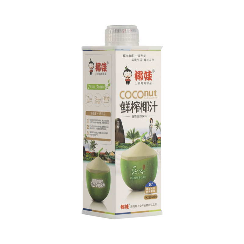 椰娃白标600mlx12方盒